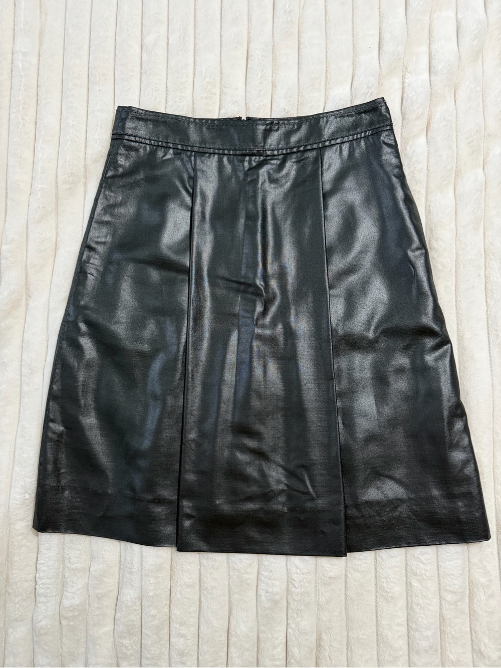 Tory Burch Black  A-Line Panel Skirt